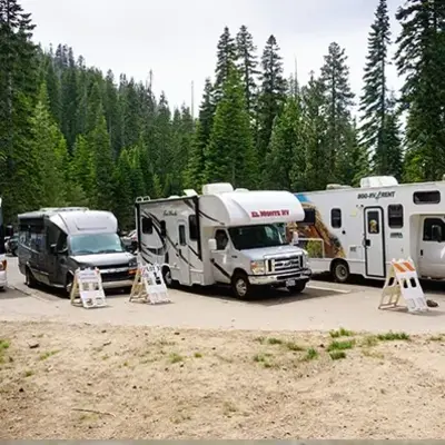Parked RVs