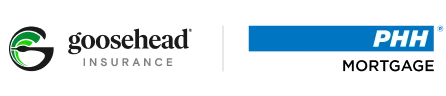 The Goosehead Insurance logo and Onity PHH logo side by side separated by a fine gray line, a cobranded logo.