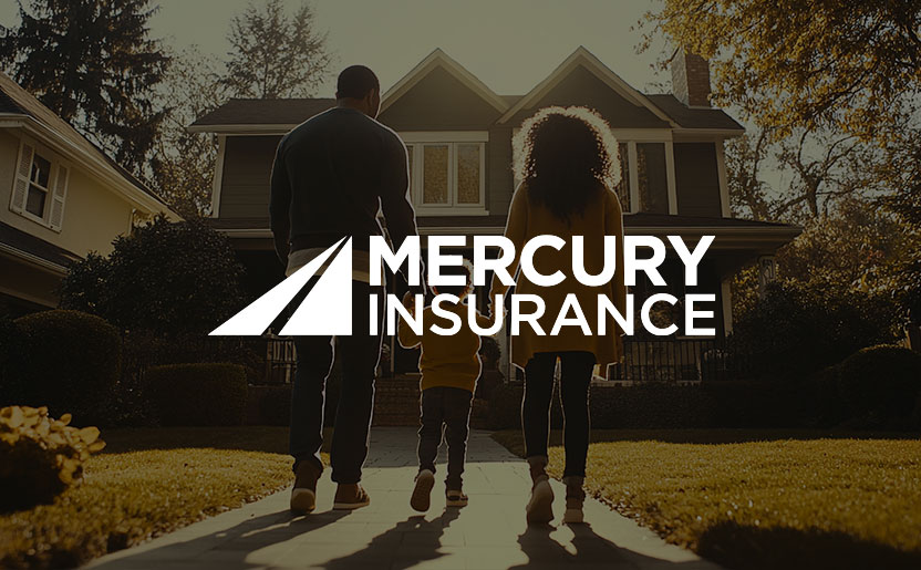 An image fo Mercury Insurance's Logo: It features two red triangles next to the words "Mercury Insurance"